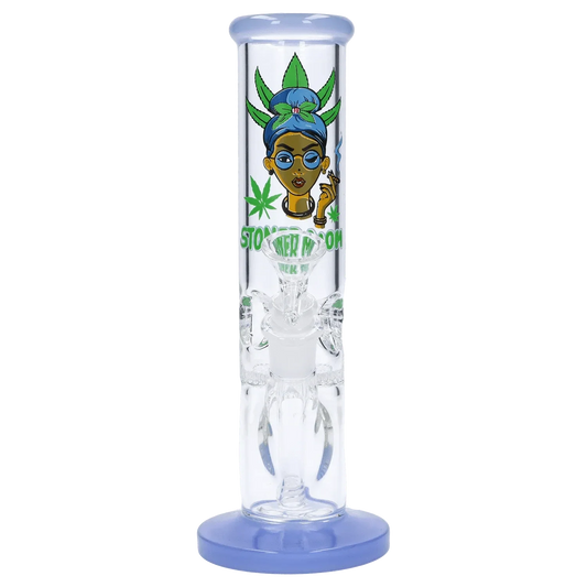 Stoner Mom Straight Tube with Honeycomb Perc - 10 in
