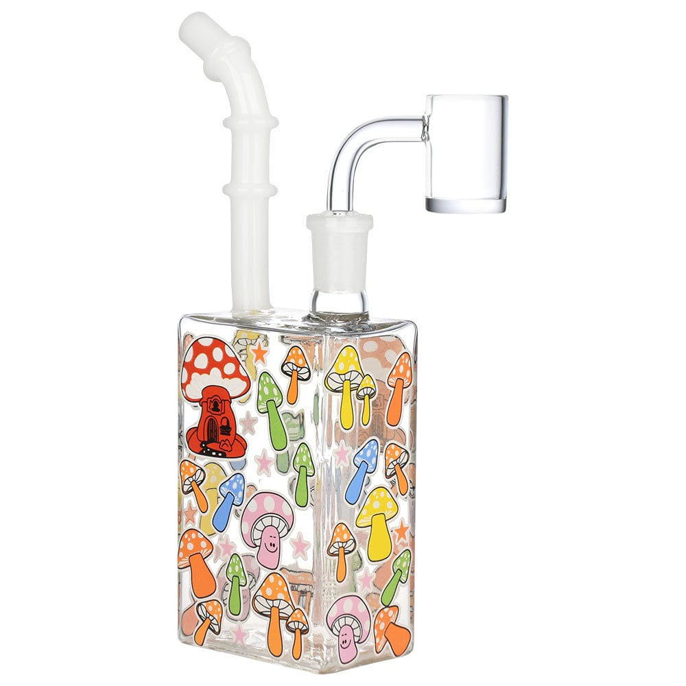 Glow Mushroom 7.5" Juice Box Dab Rig