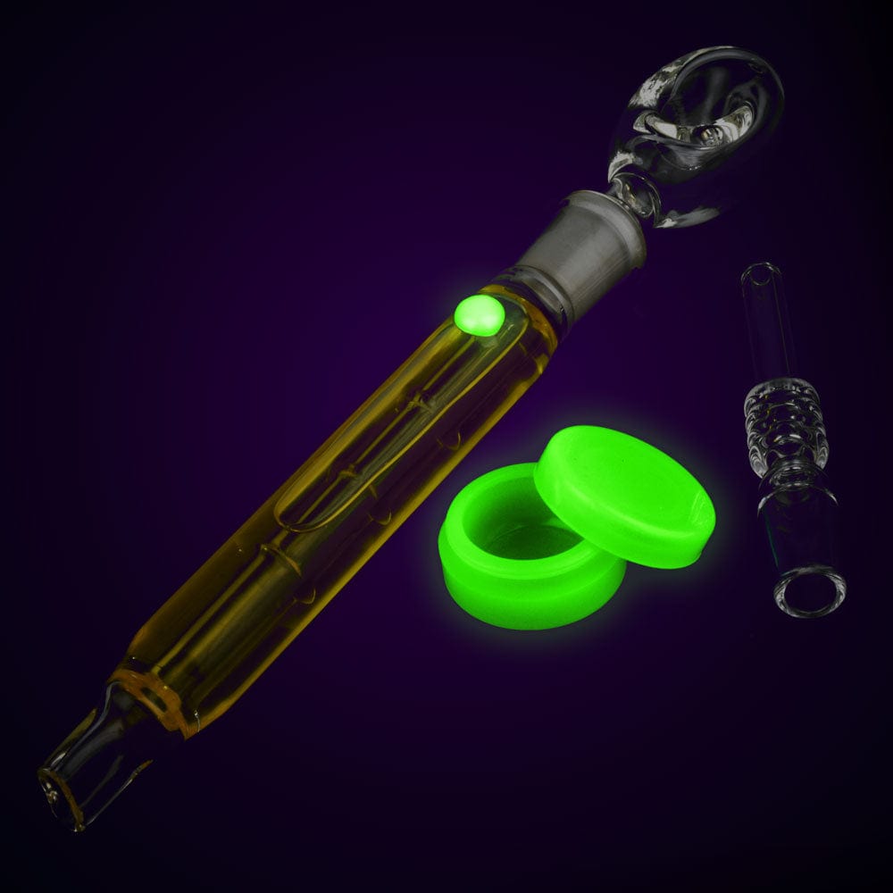 Freezable Glycerin Dab Straw Spoon Pipe- 10.5" / Colors Vary