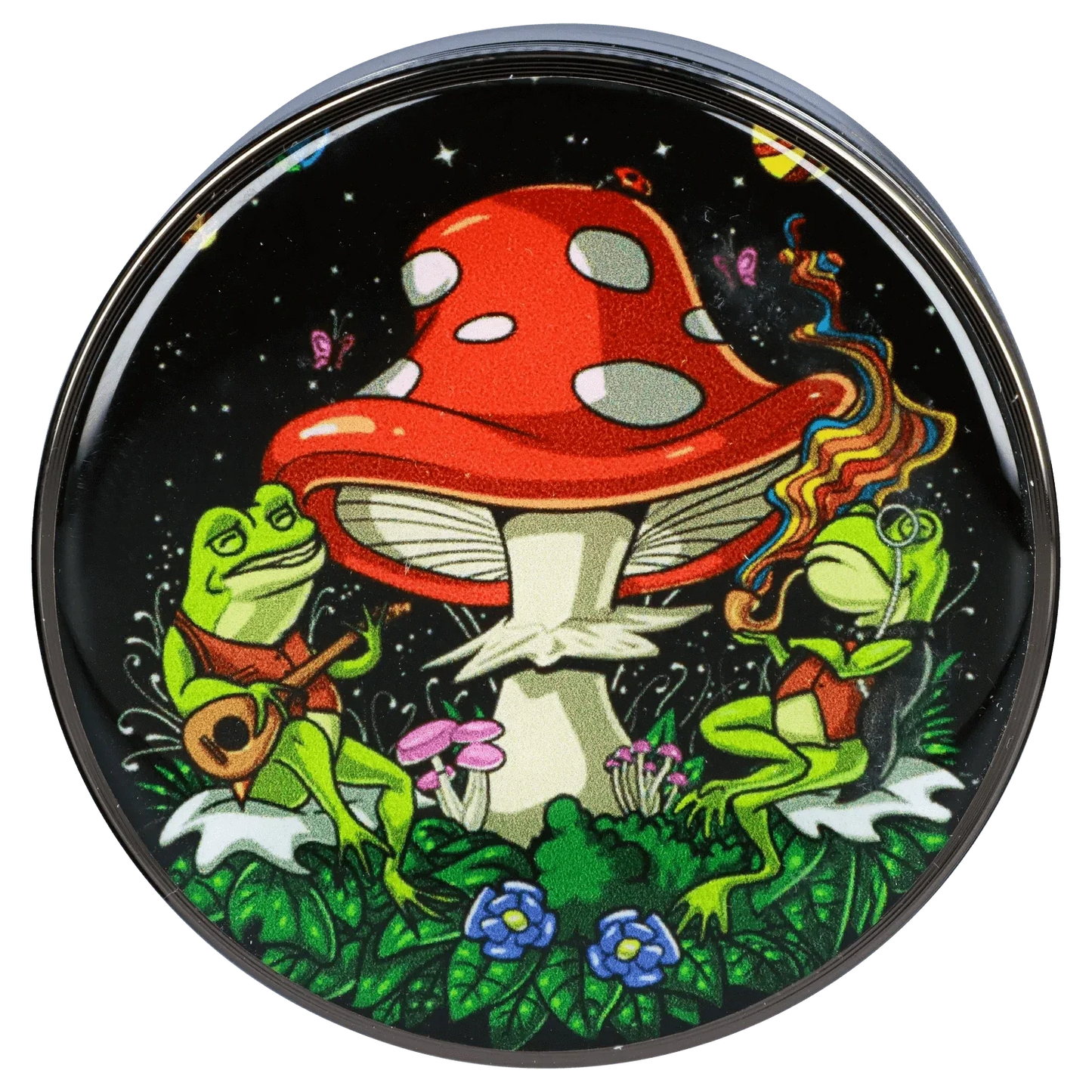 Mushroom Frogs 63mm Chrome Grinder