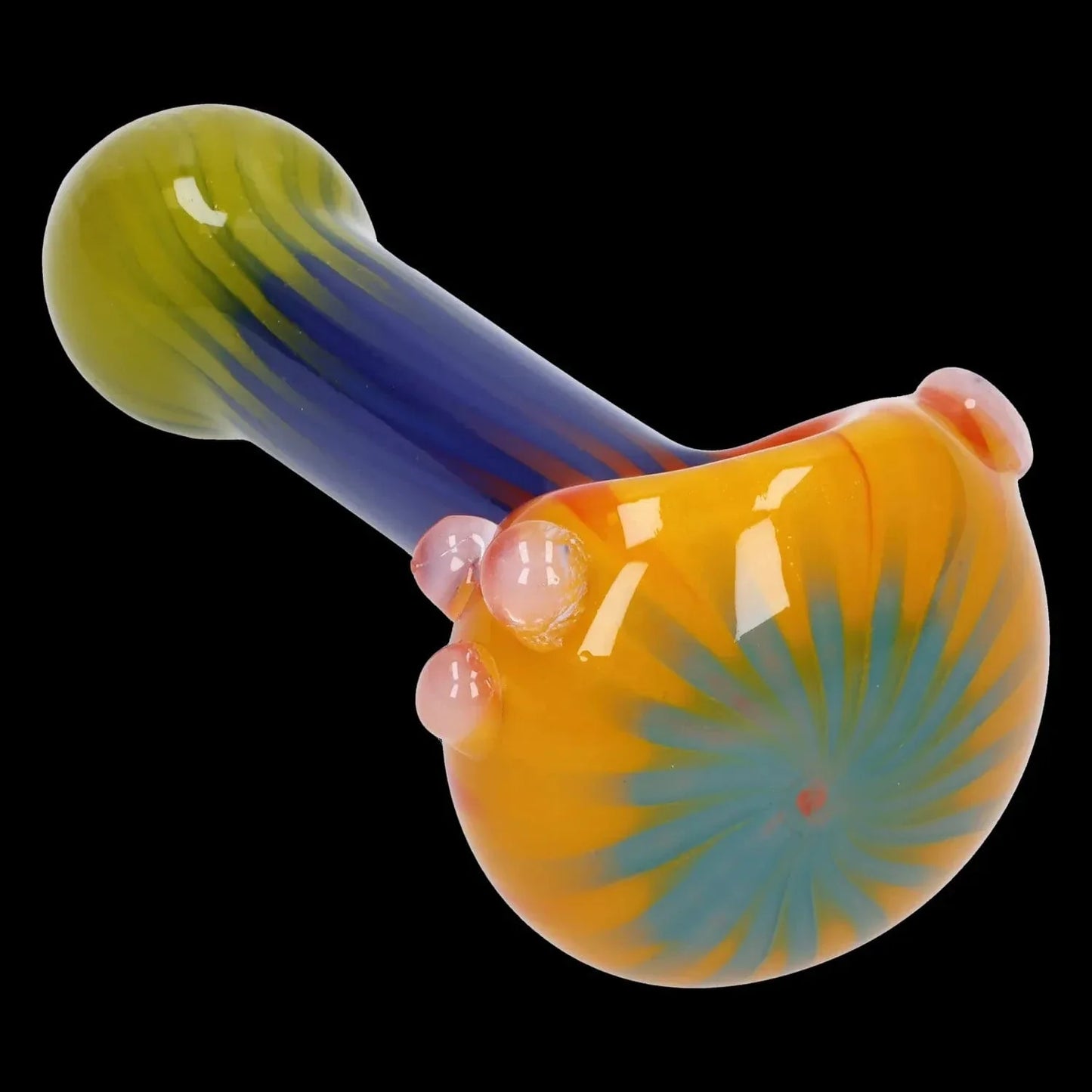 Colorful Reversal Art Spoon Pipe - 4.5 in