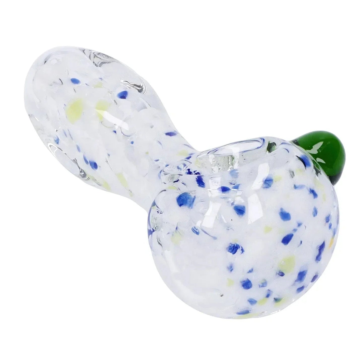 Frit Glass with Square Mouth Pipe - 3.5 in