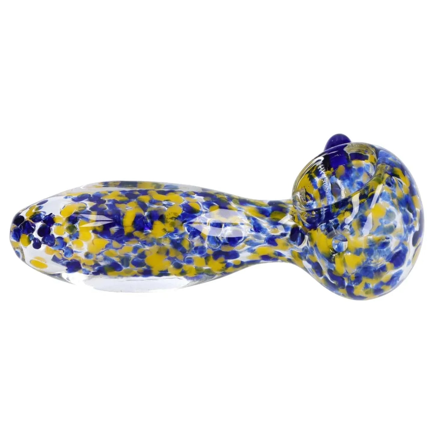 Frit Glass with Square Mouth Pipe - 3.5 in