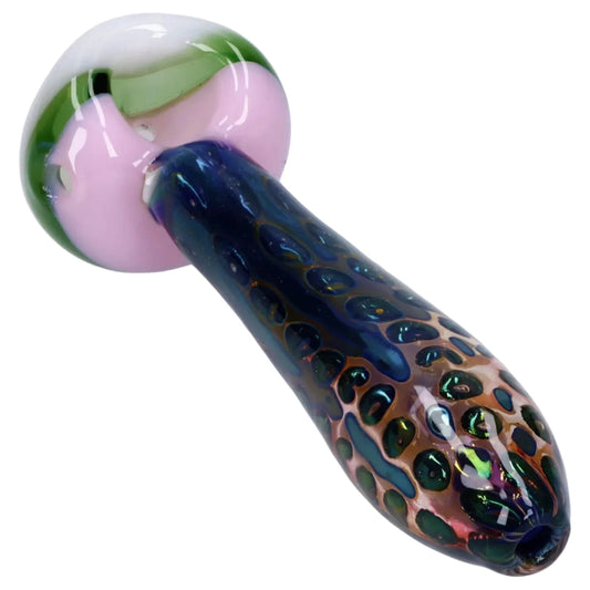 Gold Fume Double Blown Bubble Trap Pipe - 4.5 in