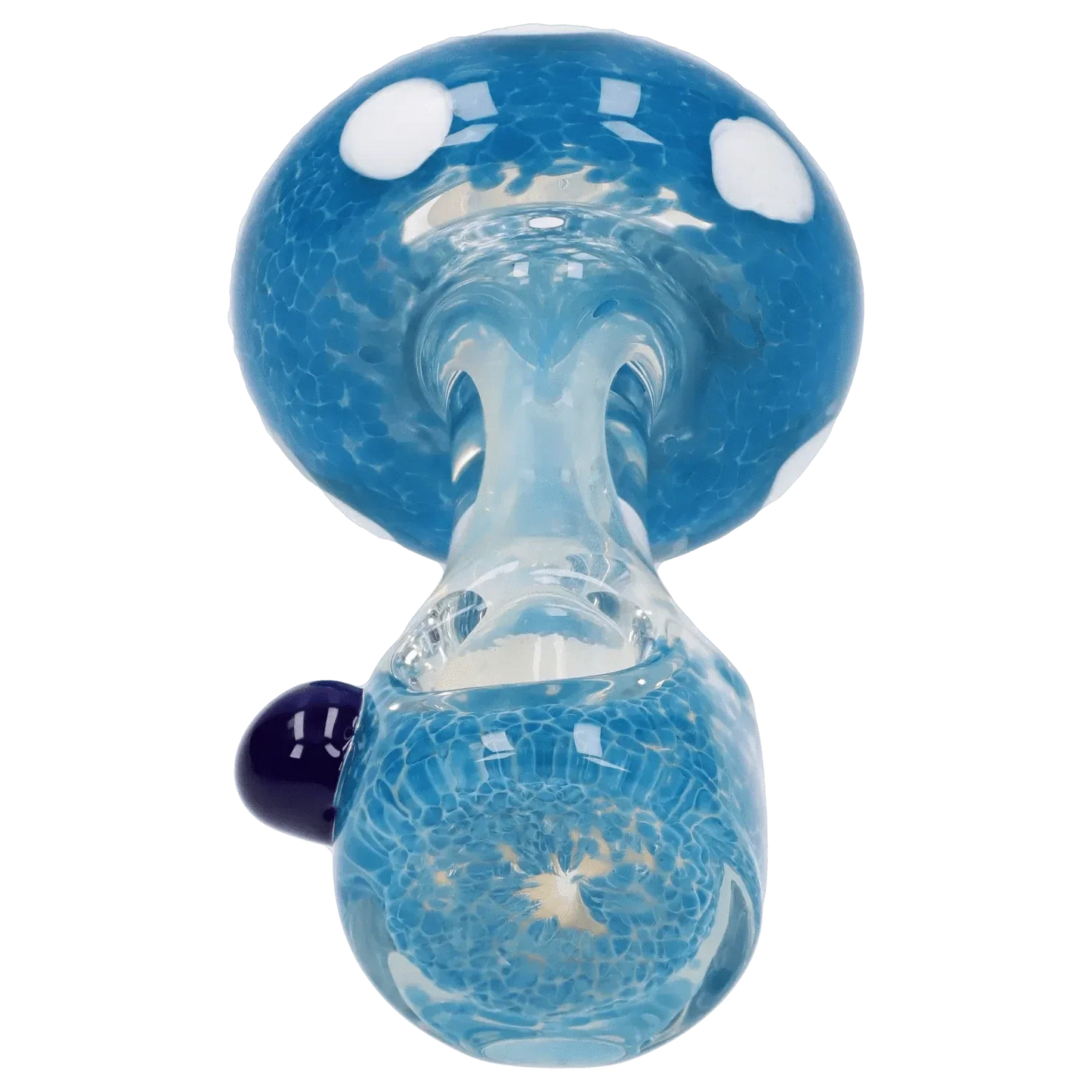 Mushroom Frit Spoon Pipe - 4.5 in