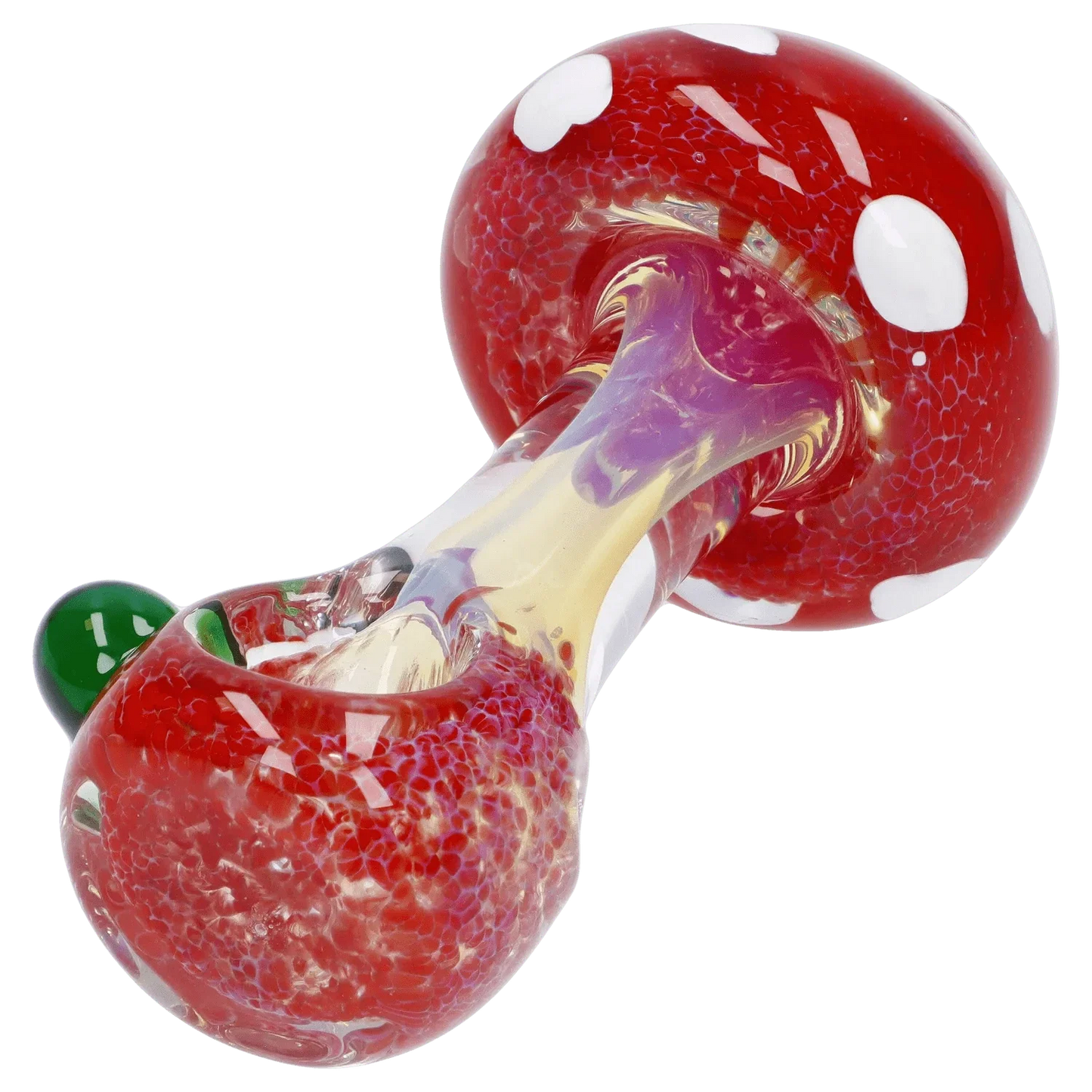 Mushroom Frit Spoon Pipe - 4.5 in