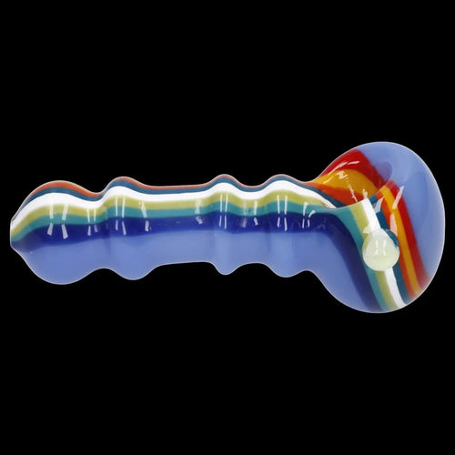 Slime Rasta Rainbow Spoon Pipe - 4.5 in