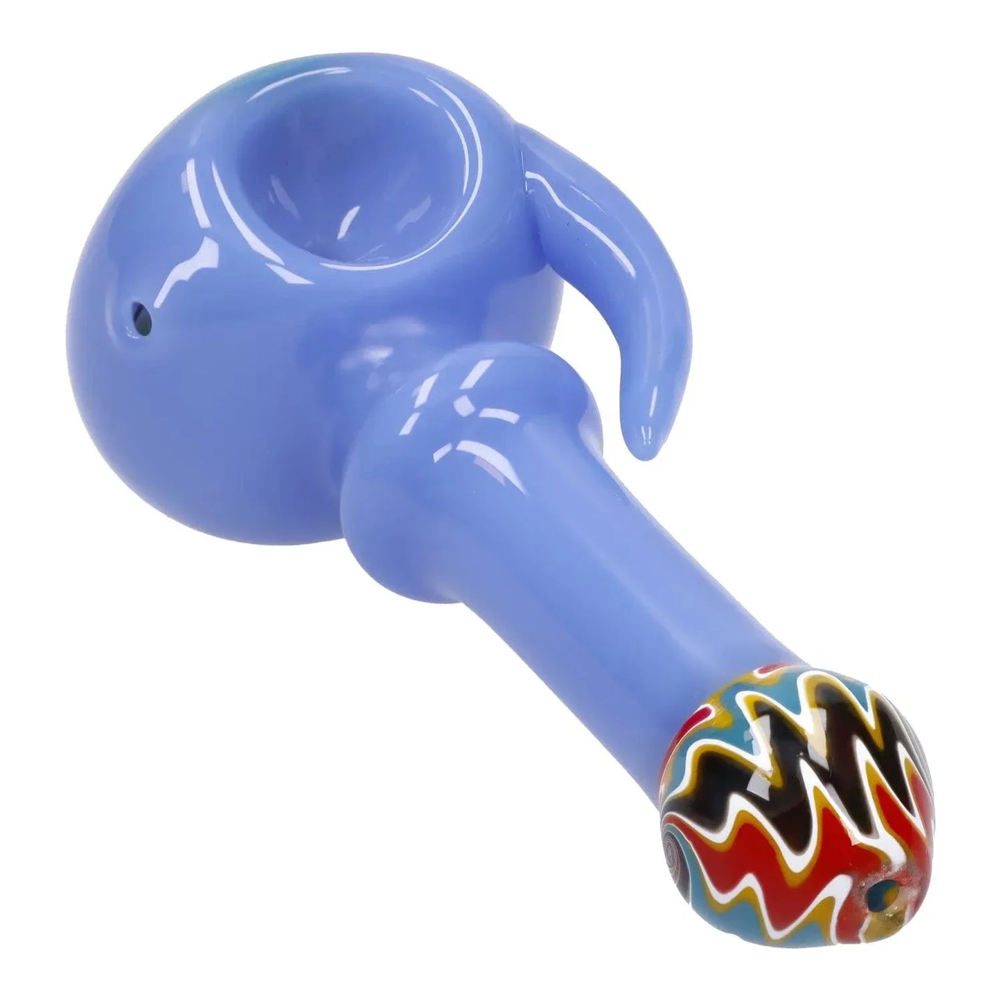 Slime Tube Horn Reversal Art Spoon Pipe - 4.5 in