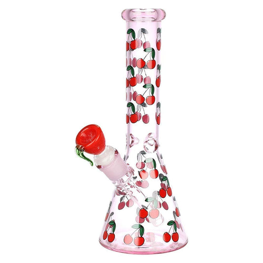 Life Is A Bowl Of Cherries Beaker Bong - 10in
