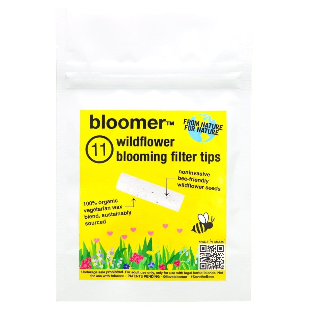 Bloomers Wildflower Seed Filter Rolling Tips 11 Pack