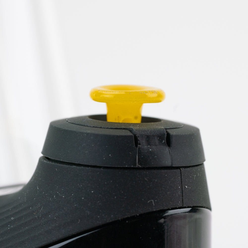 Empire Glassworks PuffCo 'New Peak' & Proxy Glass Joystick Cap - Sunshine Yellow