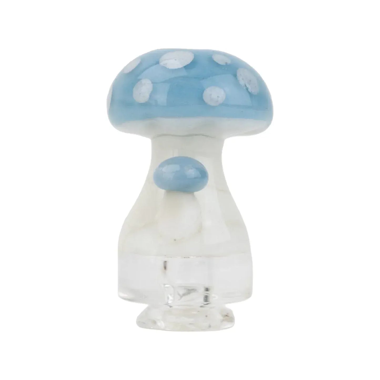 Empire Glassworks PuffCo Pivot Glass Mouthpiece - Blue Mushroom
