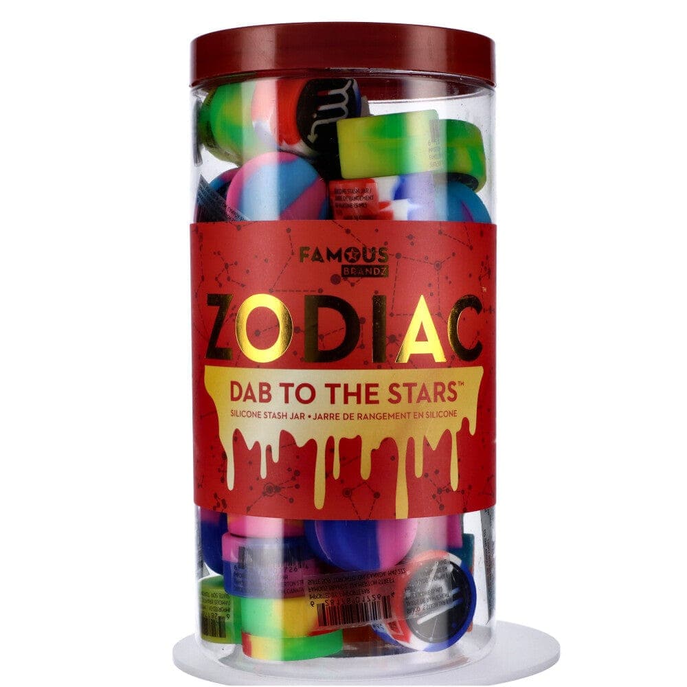 Famous Design Zodiac Extract 32 mm Silicone  Containers - Assorted