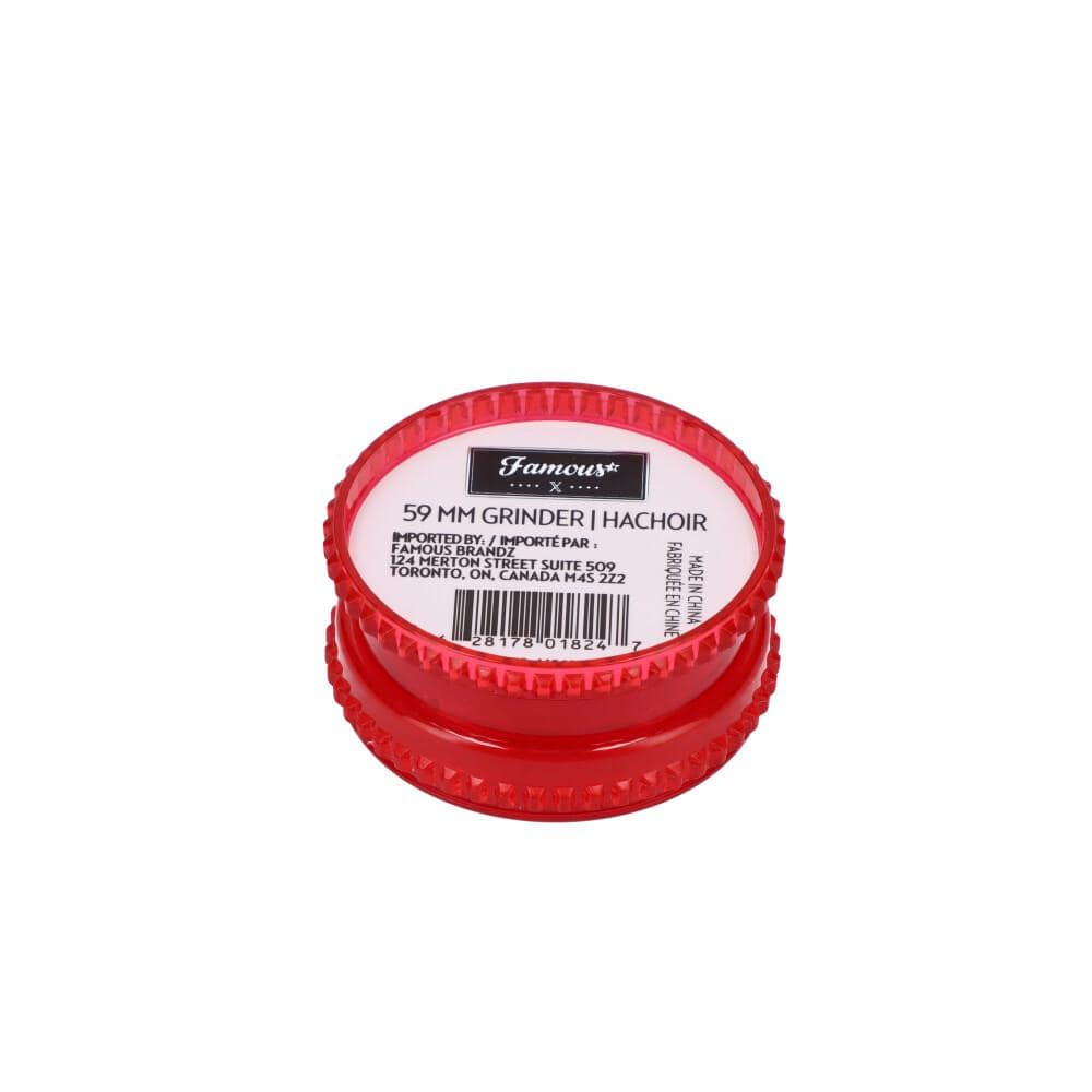 Famous X 59mm Acrylic Grinders  Tray of 12