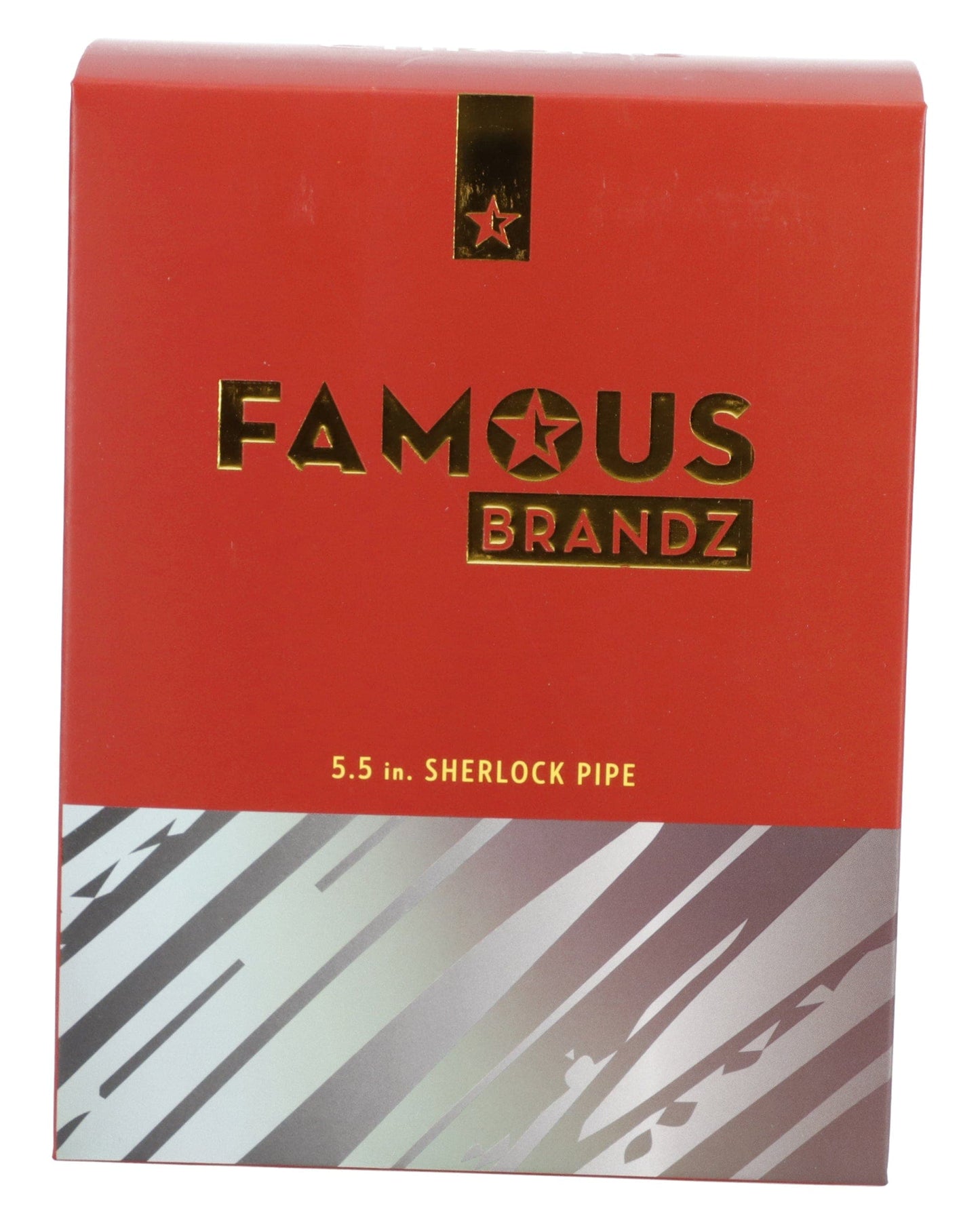 Chrome Famous X Fumed Large Sherlock Pipe