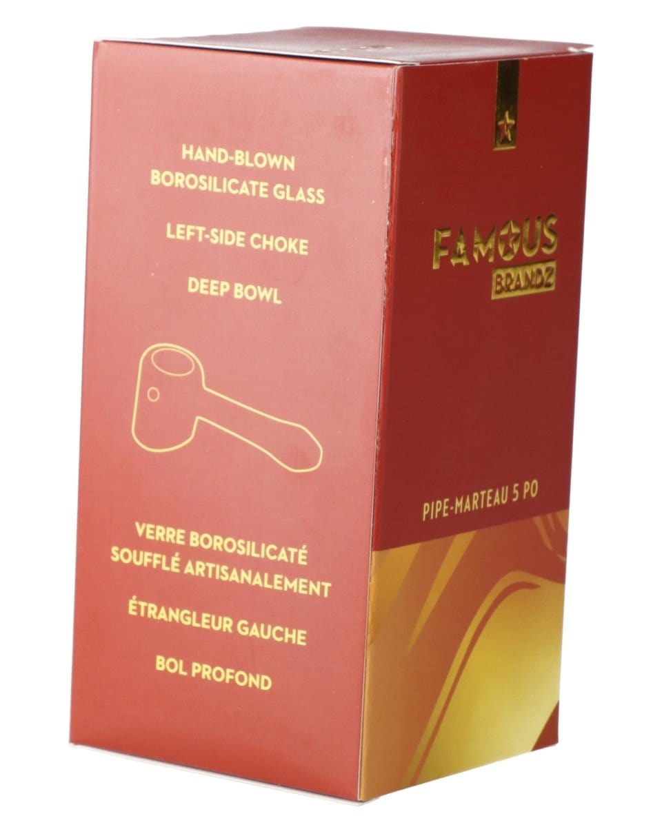 Famous X 4" Gold Fumed Hammer Pipe
