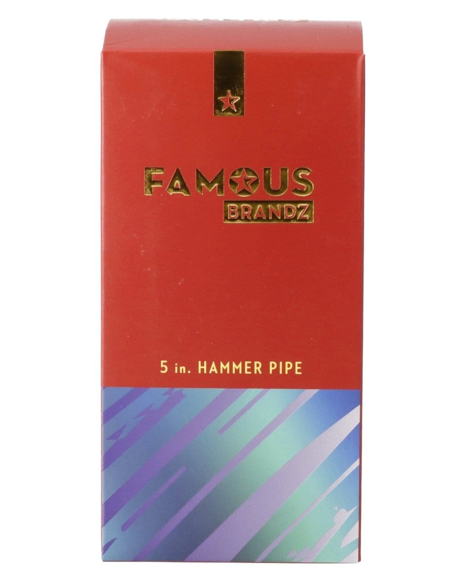 Famous X 4" Sapphire Fumed Hammer Pipe