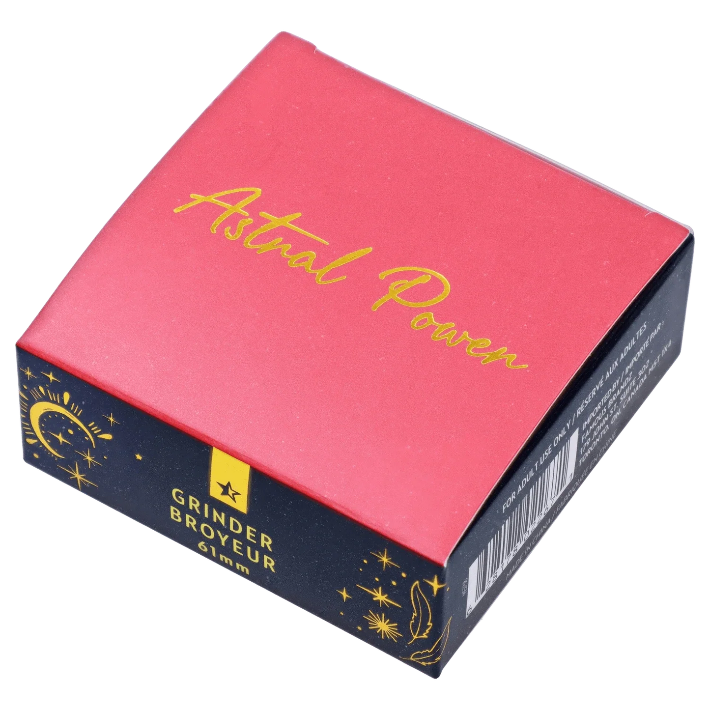 Astral Power Aluminum 2 Stage Grinder -Black and Gold