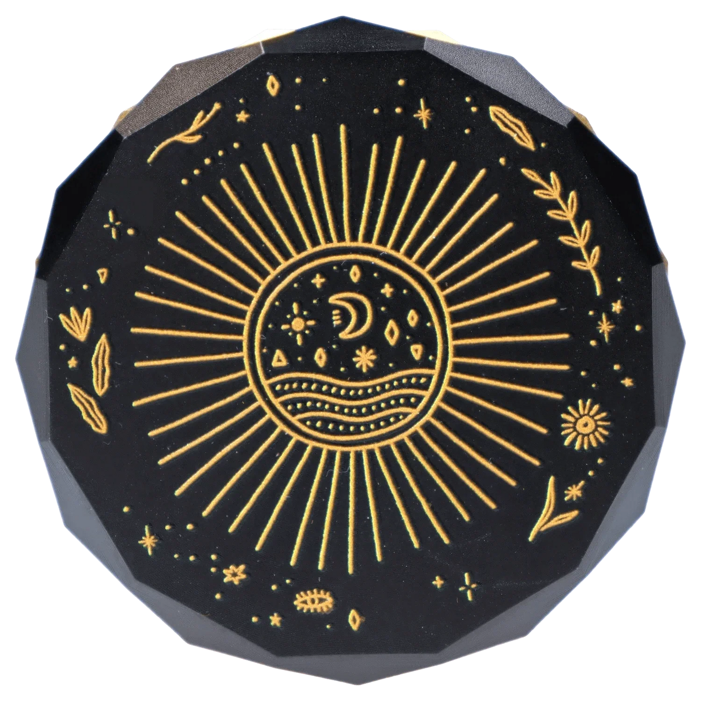 Astral Power Aluminum 2 Stage Grinder -Black and Gold