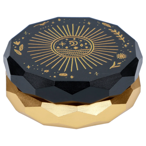 Astral Power Aluminum 2 Stage Grinder -Black and Gold