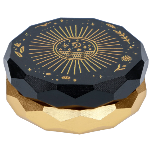 Astral Power Aluminum 2 Stage Grinder -Black and Gold
