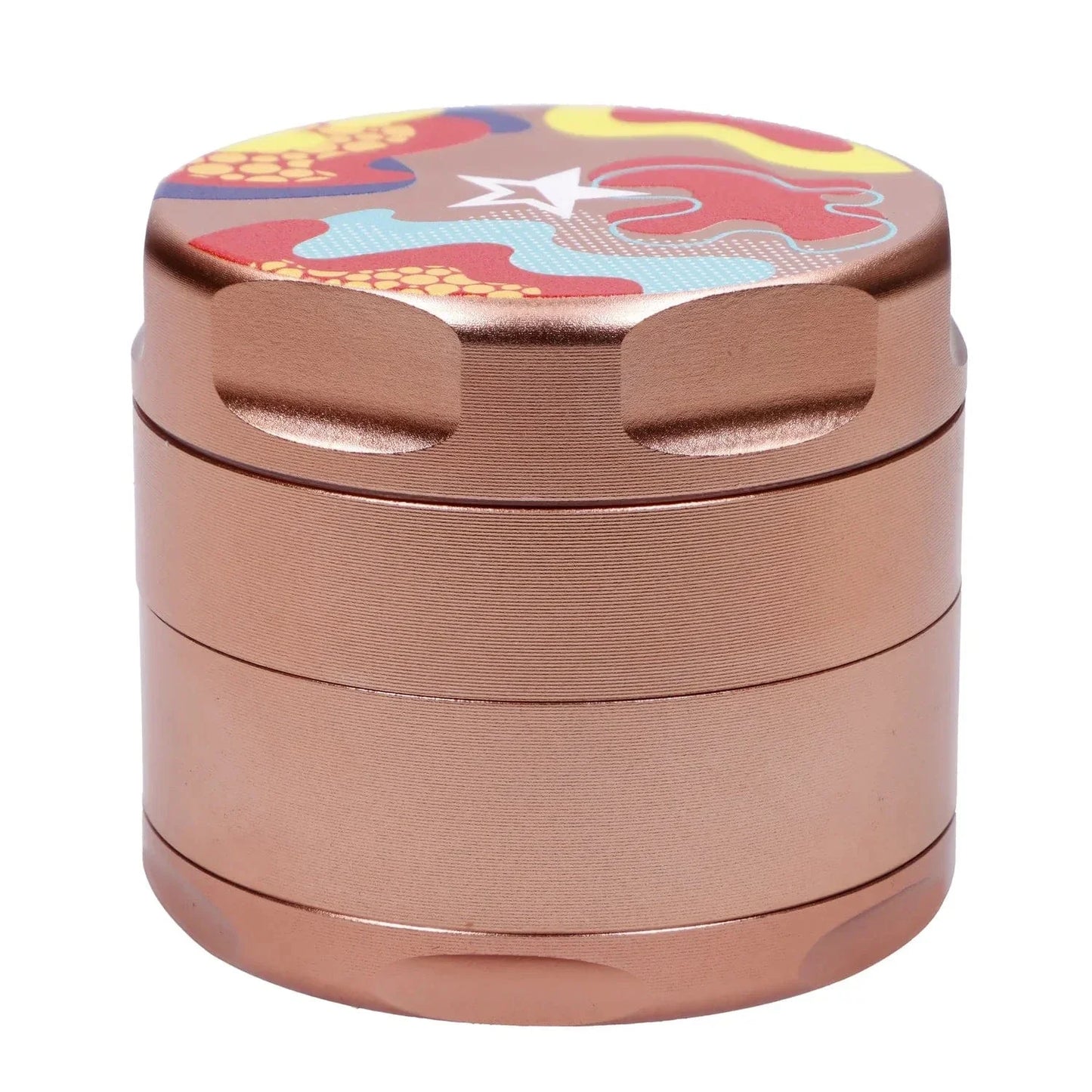 Famous Design-Papaya Aluminum 3 Stage Grinder-Rose Gold