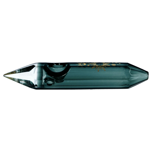 Astral Power Crystal Hand Pipe - Black - 5"