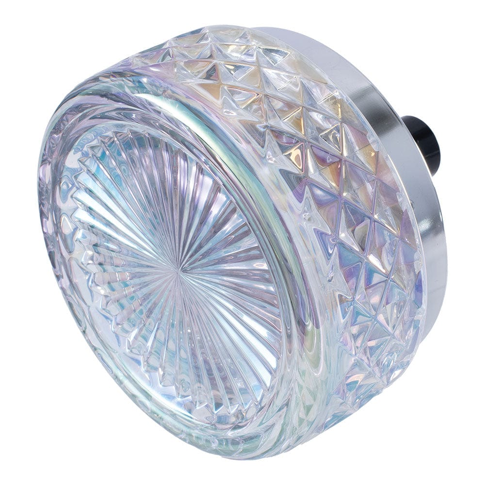 Gem-cut Glass Spinning Ashtray | 4.75"