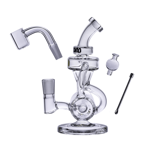Goody Glass - Drummer Boy Mini Dab Rig Recycler 4-Piece Kit