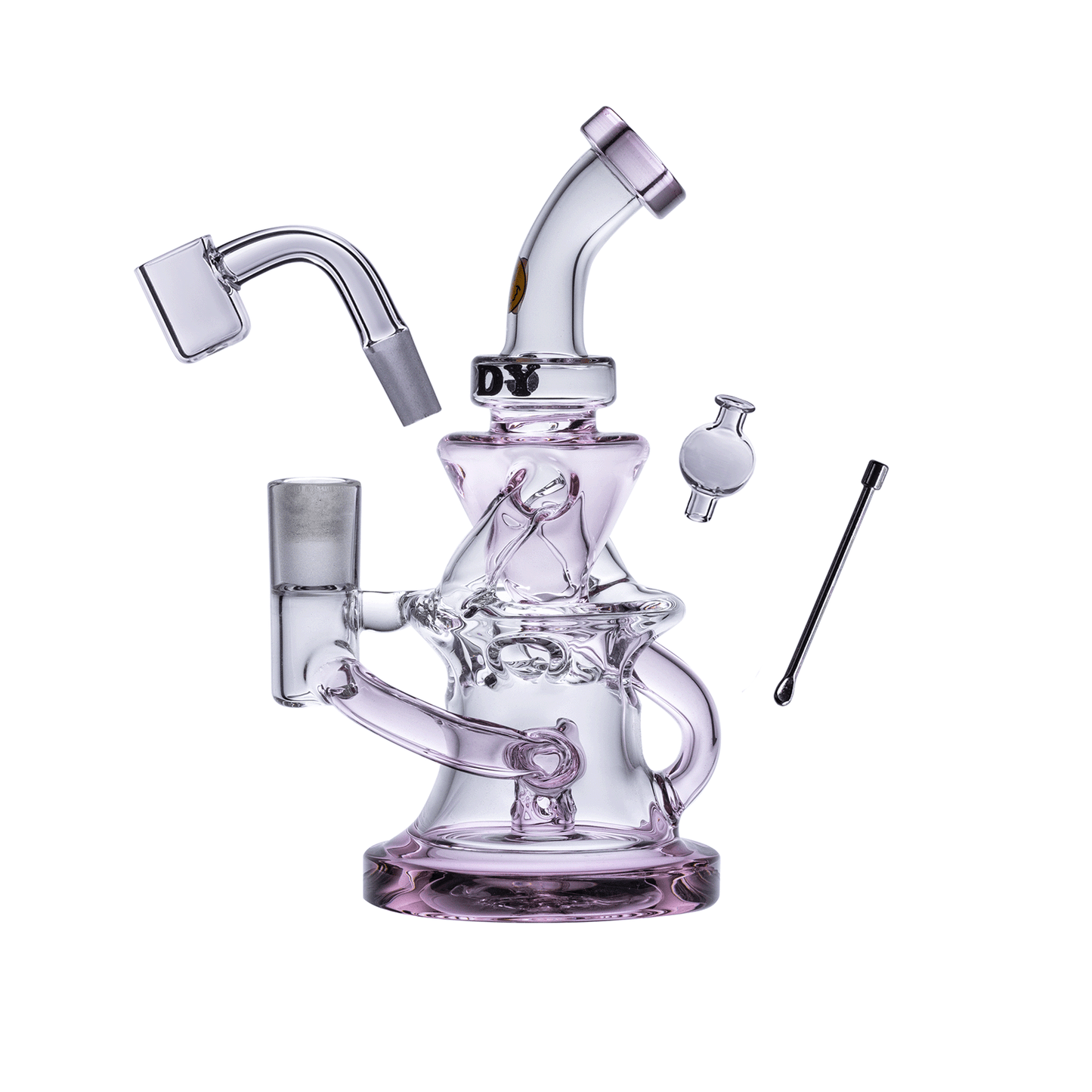 Goody Glass - Miss Swiss Mini Dab Rig Recycler 4-Piece Kit