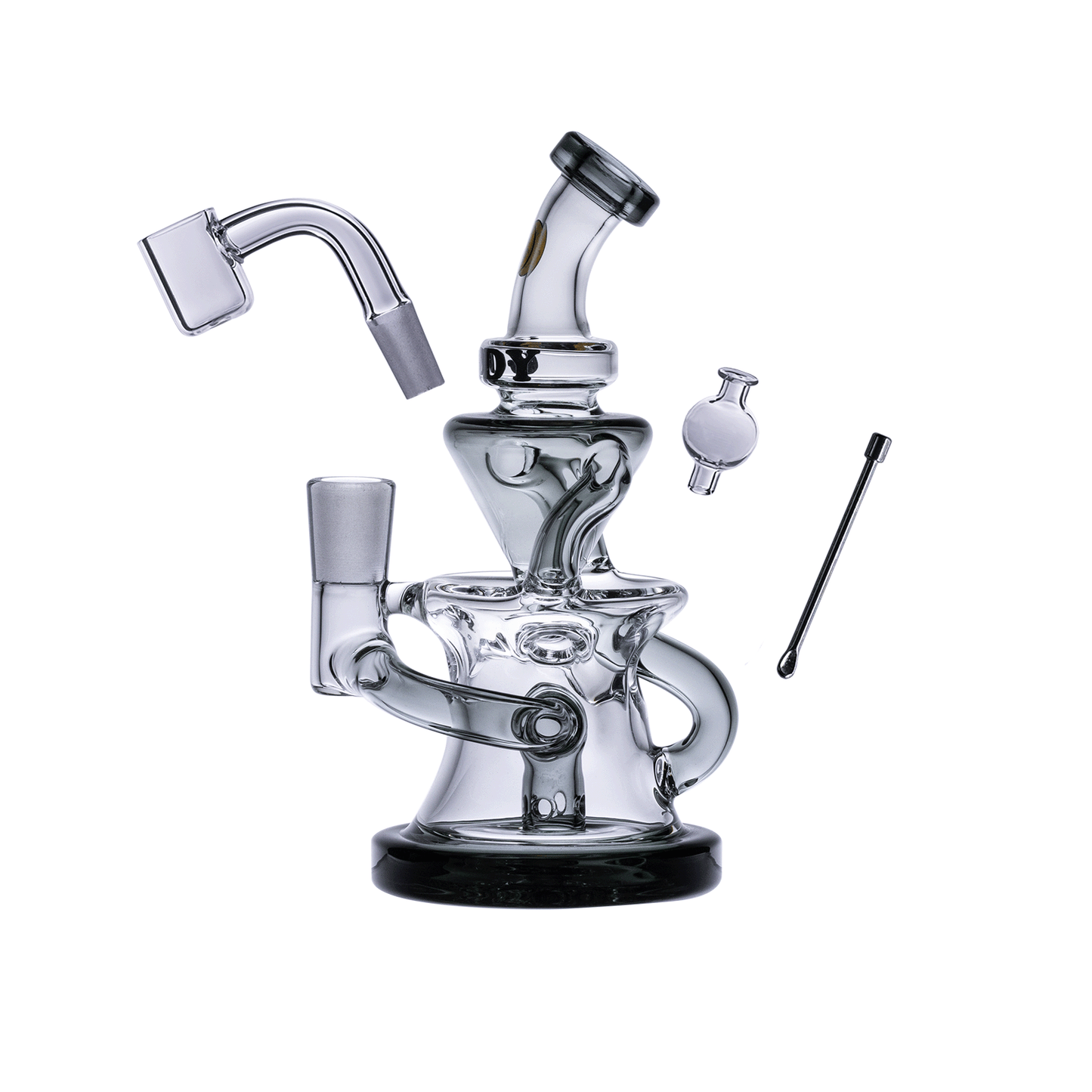 Goody Glass - Miss Swiss Mini Dab Rig Recycler 4-Piece Kit