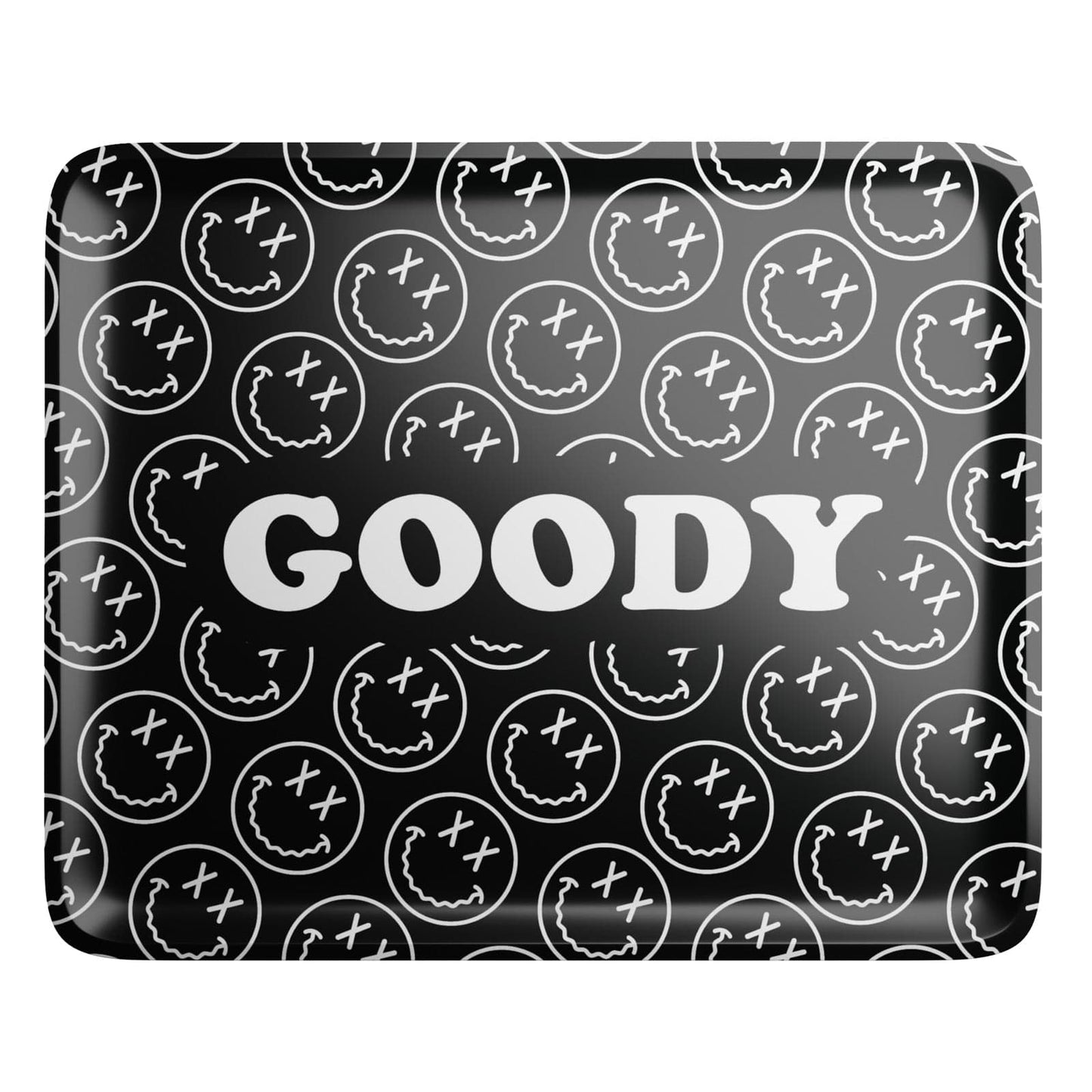 Goody Glass Pattern Face Black Rolling Tray