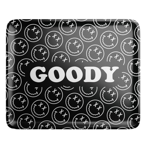 Goody Glass Pattern Face Black Rolling Tray