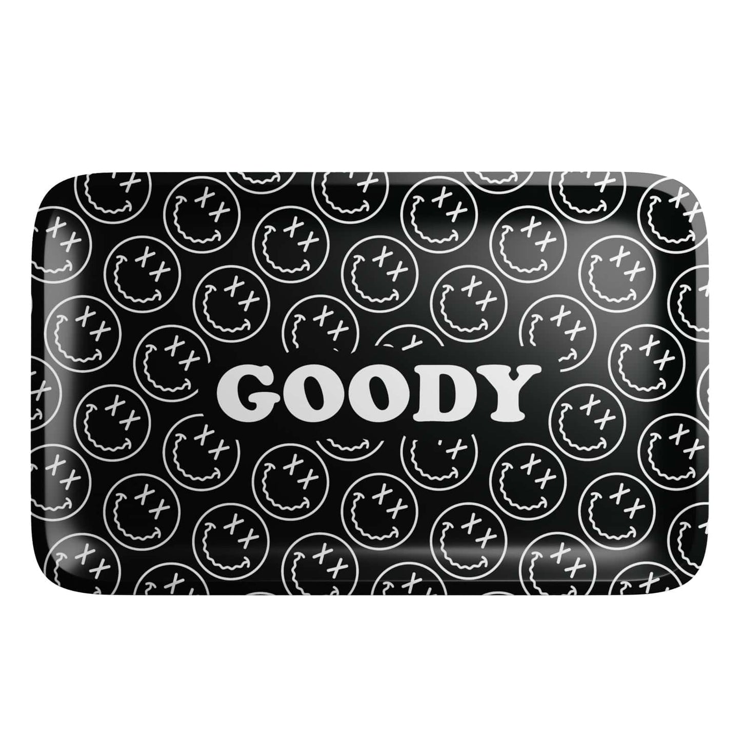 Goody Glass Pattern Face Black Rolling Tray
