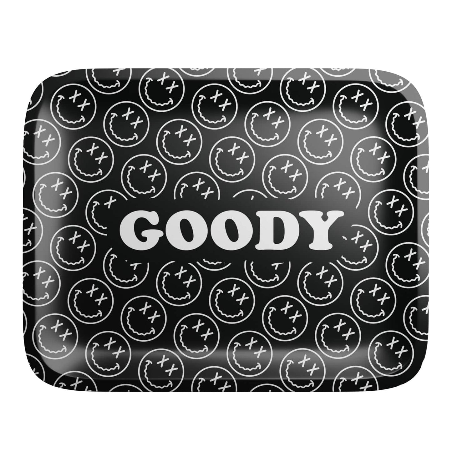 Goody Glass Pattern Face Black Rolling Tray
