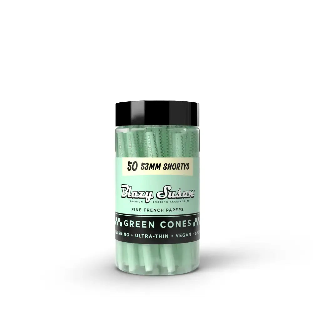 Blazy Susan Green Cones Jar