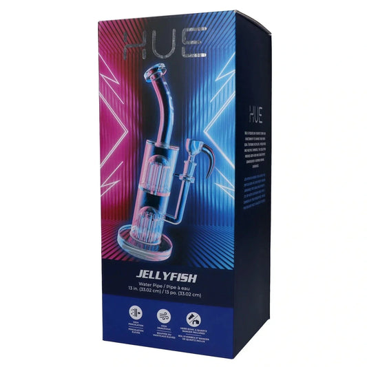 Hue - Jellyfish Bong Clear - 13"