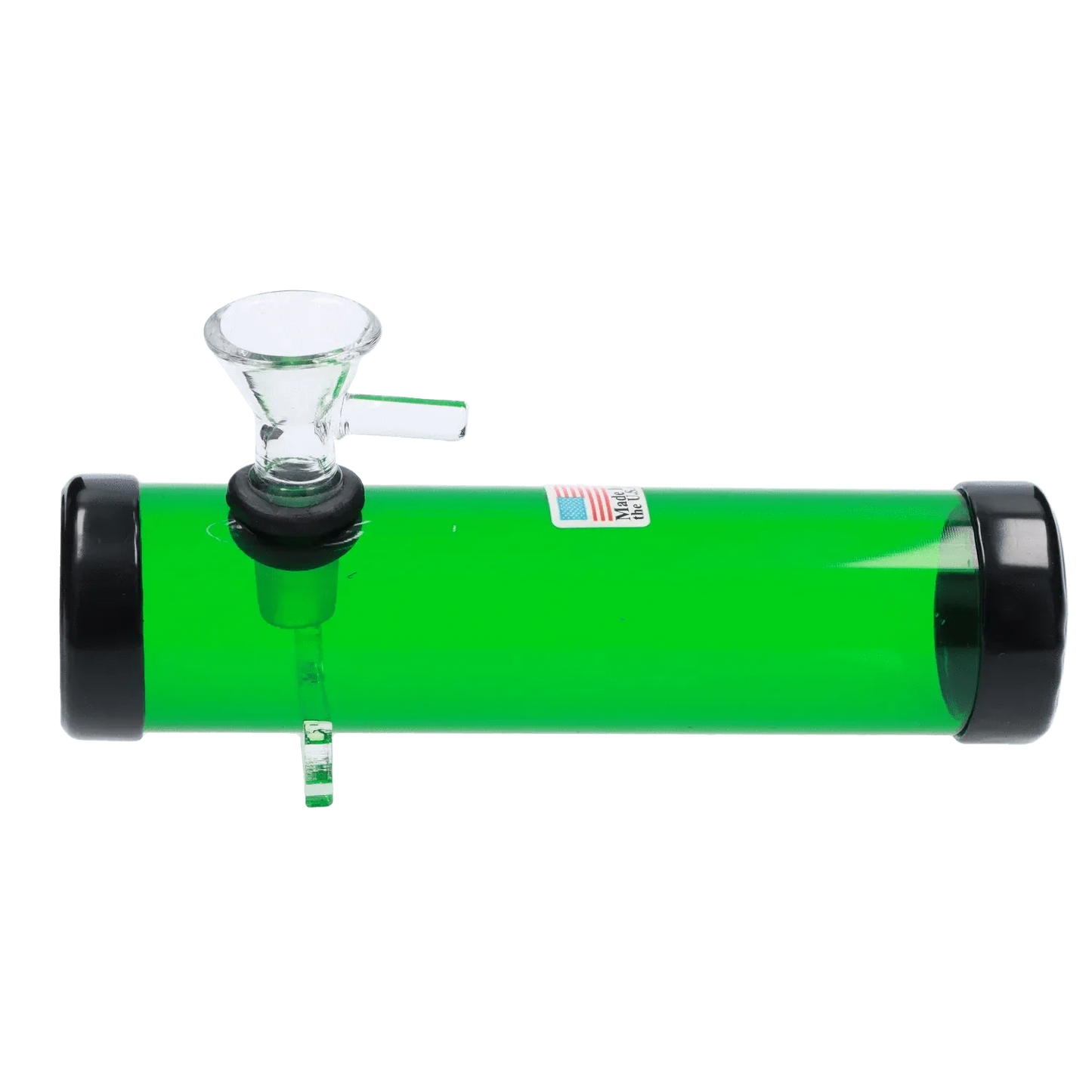JM Plastics Smokey with Glass Bowl Acrylic Steam Roller