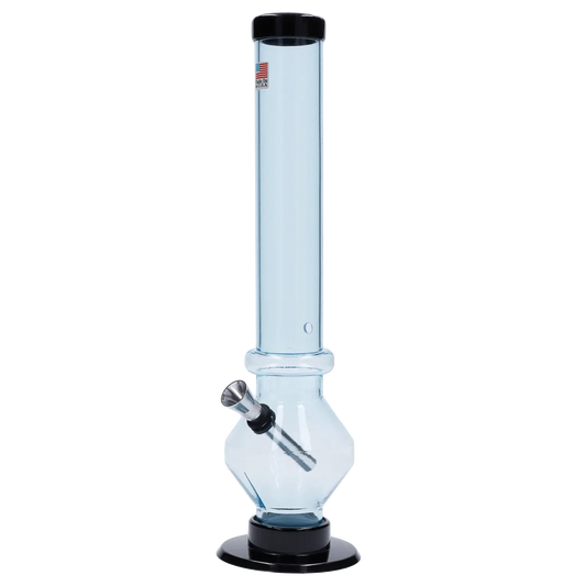 JM Plastics Diamond Base with Carb Hole Bong - 12 in