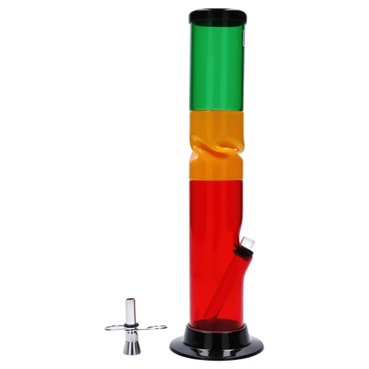 JM Plastics Irie Twist with Pull Slide Acrylic Bong