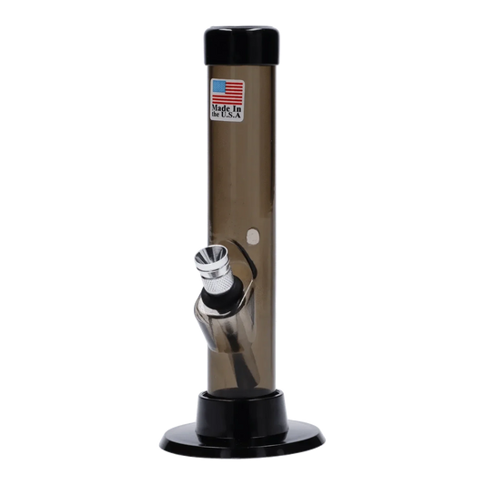 JM Plastics Mini Matching Straight Tube with Carb Hole Acrylic Bong - 6 in.