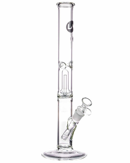 12" Clear Single UFO Showerhead Perc Straight Tube