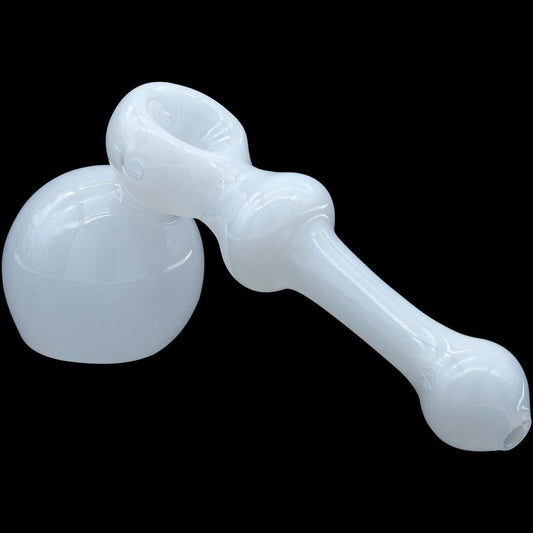 "Ivory Hammer" Glass Hammer Bubbler Pipe