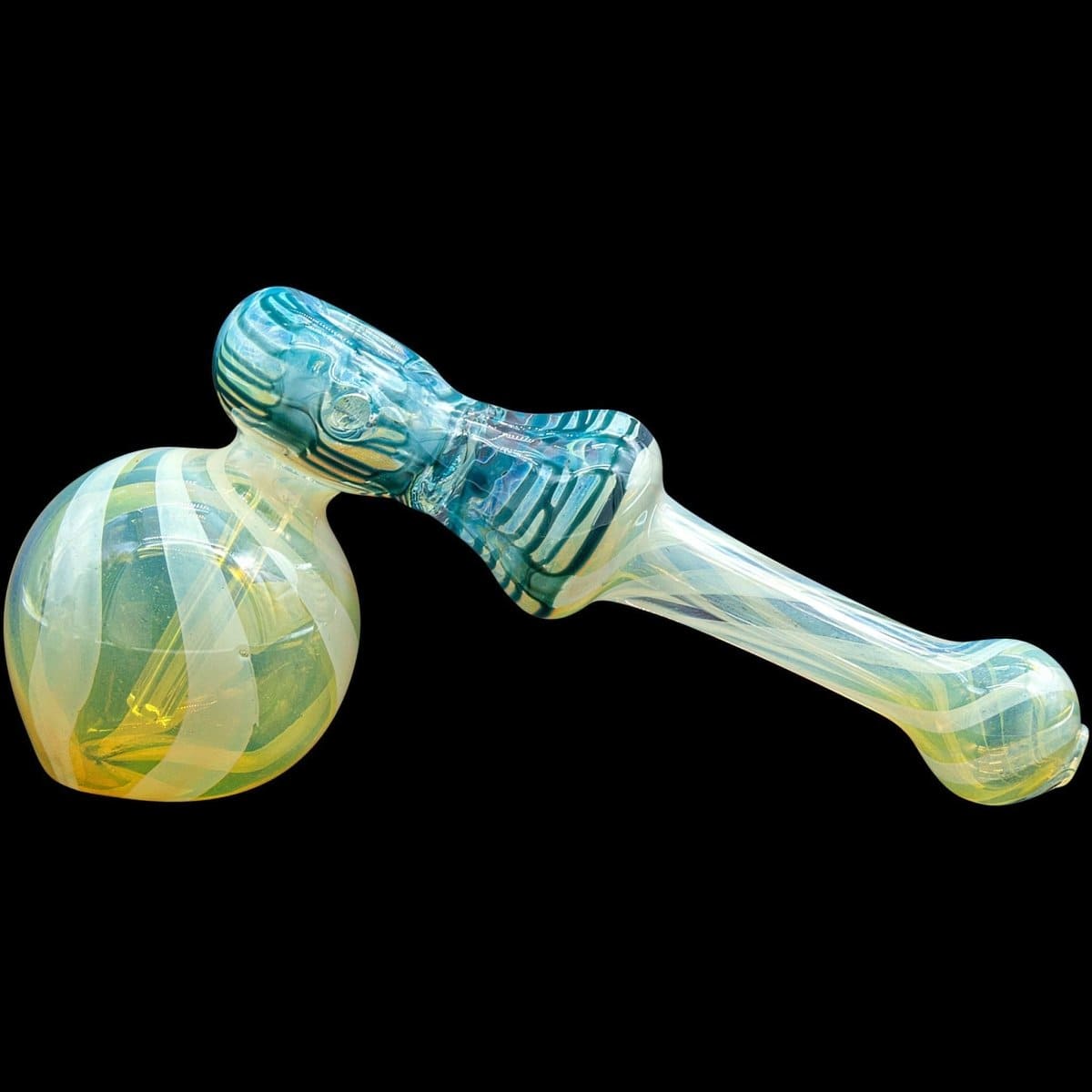"Raked Hammer" Fumed Hammer Bubbler Pipe (Various Colors)