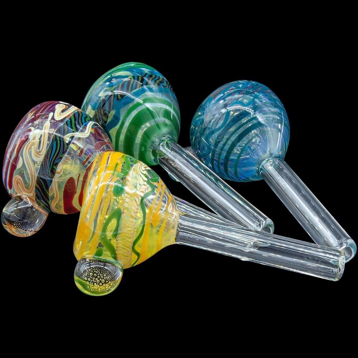 Painted Warrior Pull-Stem Slide Bowl
