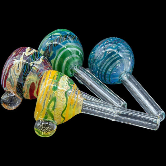 Painted Warrior Pull-Stem Slide Bowl