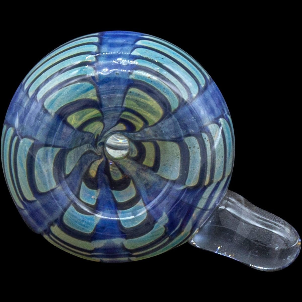 Color Raked Bubble Pull-Stem 9mm Slide Bowl