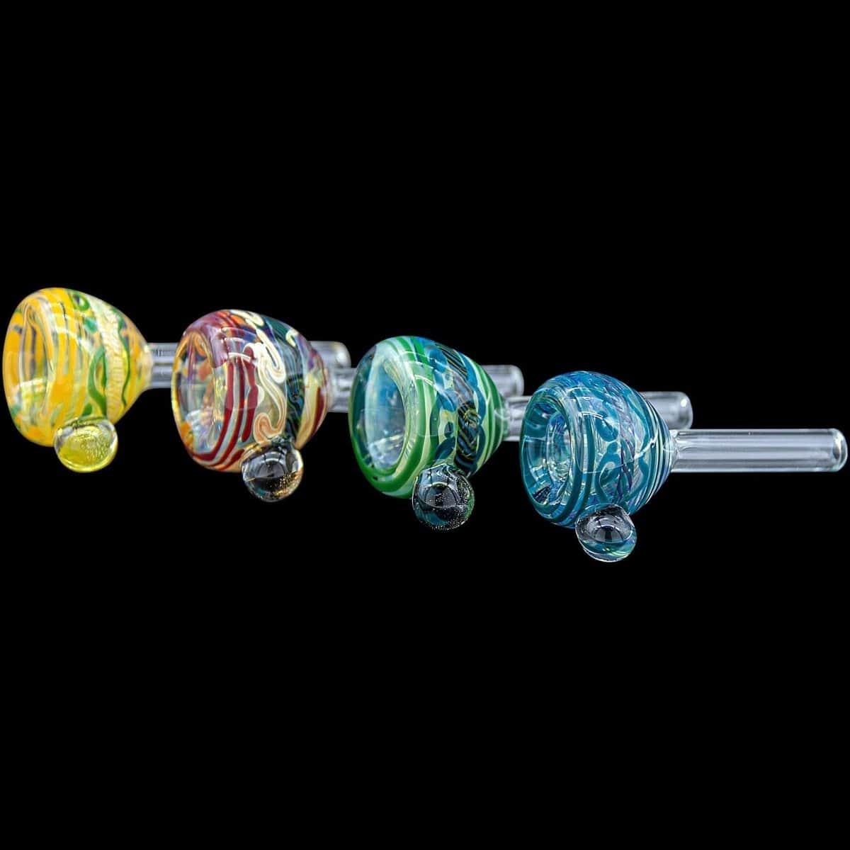 Painted Warrior Pull-Stem Slide Bowl