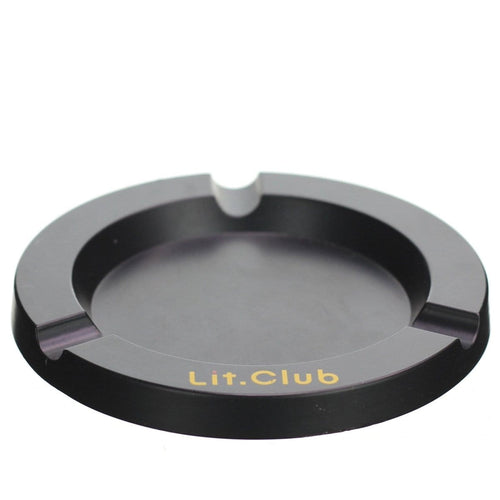 Lit Club Black Metal Ashtray