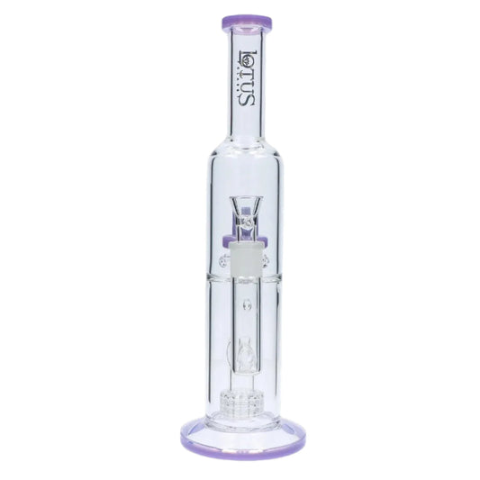 Smoke Cartel Dual Perc with Color Accents Bong - 15 in.